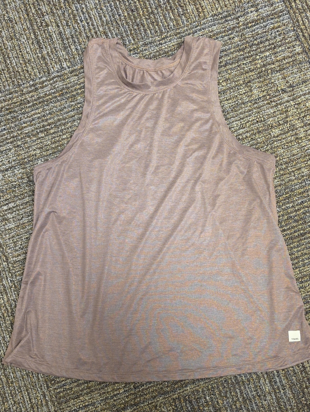 Women’s Brown Tank Top - Casual Scoop Neck